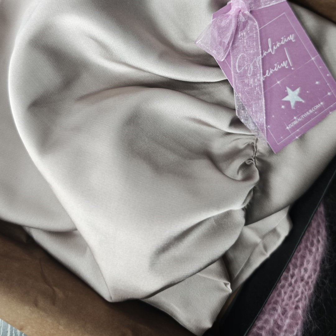 Natūralaus šilko miego kepuraitė