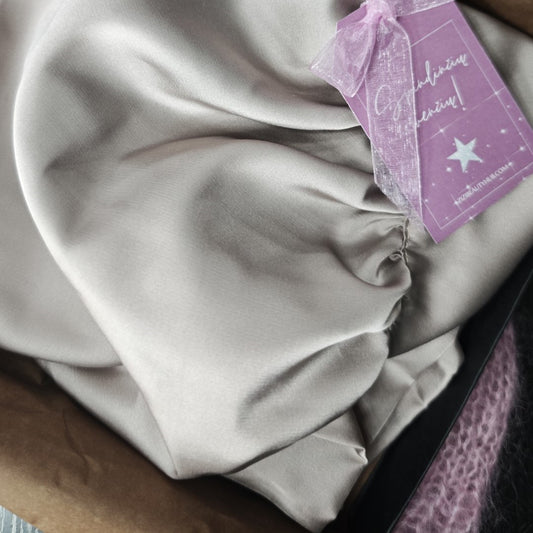 Natūralaus šilko miego kepuraitė