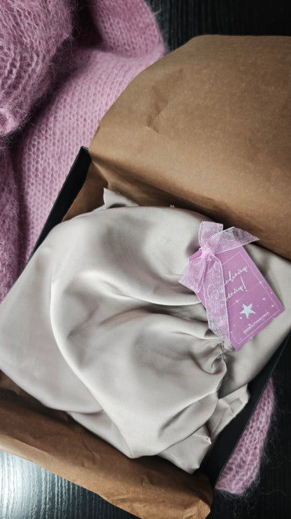 Natūralaus šilko miego kepuraitė